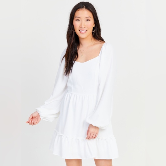 Altar’d State Green Sage Long Sleeve Mini Dress - Picture 6 of 8